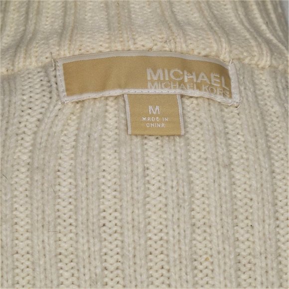 Michael Michael Kors  Cream Faux Fur/Knit Vest Size M - Picture 12 of 13